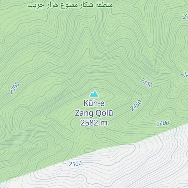 Map of Kūh-e Zang Qolū