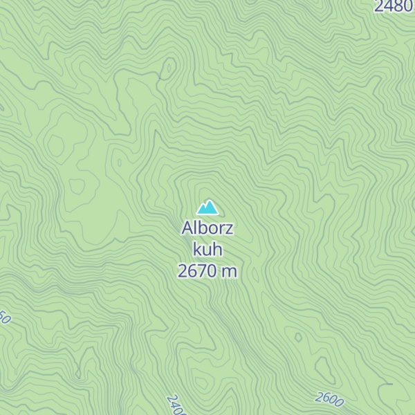Map of Alborz kuh