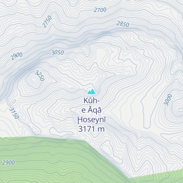 Map of Kūh-e Āqā Ḩoseynī