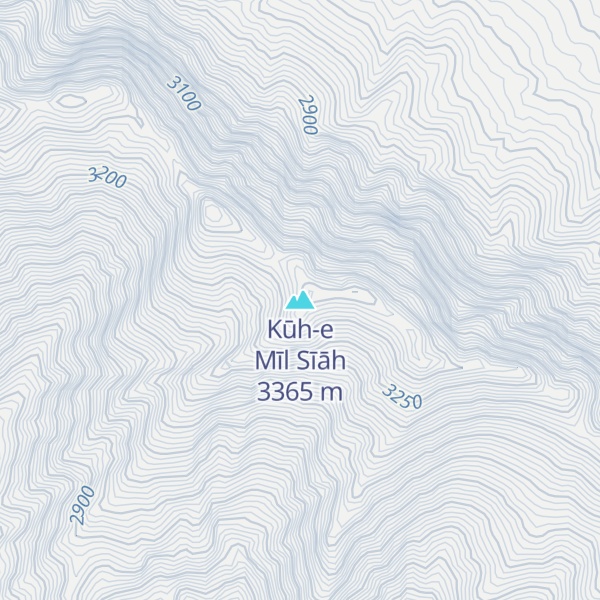 Map of Kūh-e Mīl Sīāh
