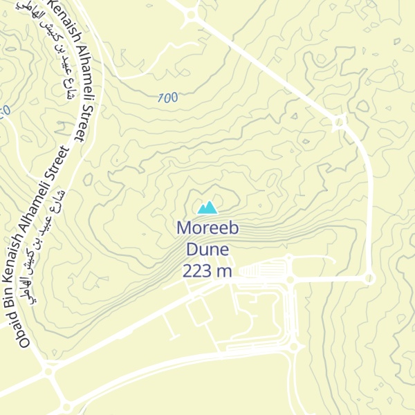 Map of Moreeb Dune