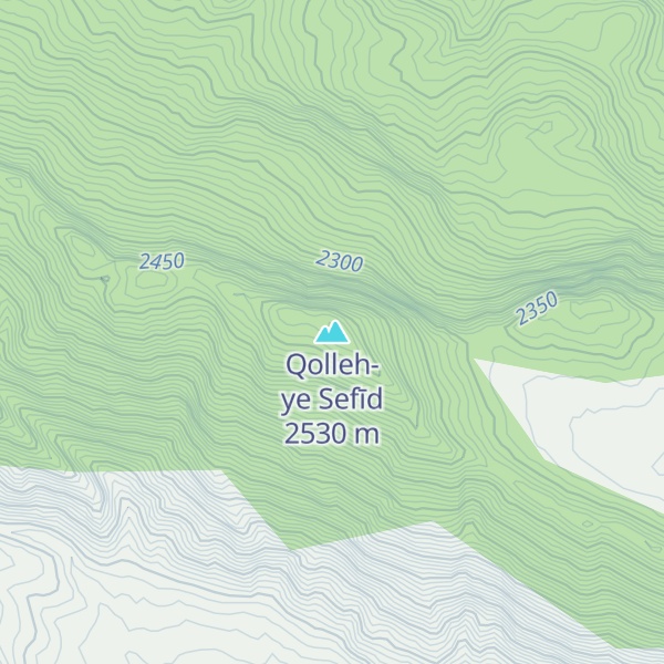 Map of Qolleh-ye Sefīd