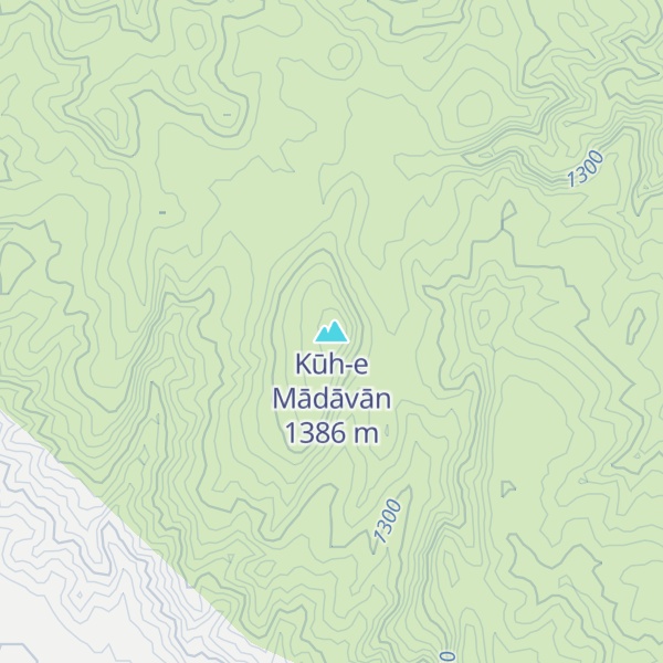Map of Kūh-e Mādāvān