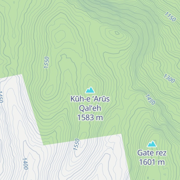 Map of Kūh-e ‘Arūs Qal‘eh