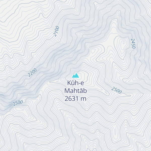 Map of Kūh-e Mahtāb