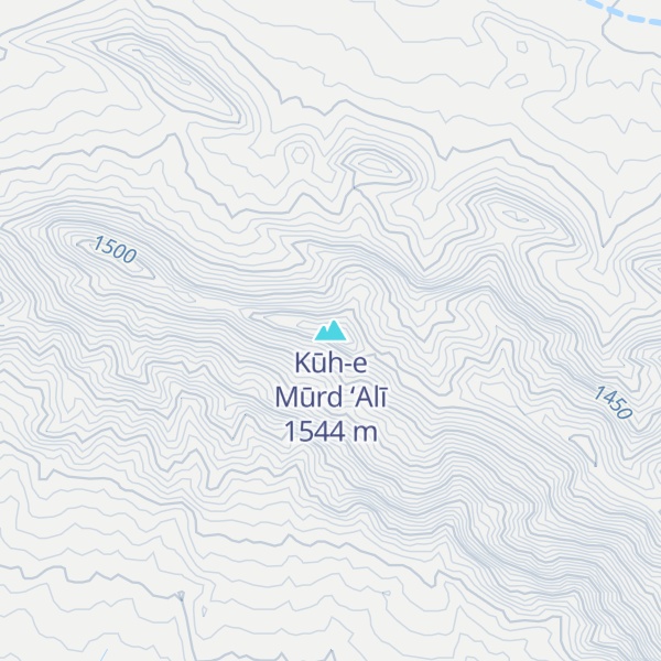 Map of Kūh-e Mūrd ‘Alī