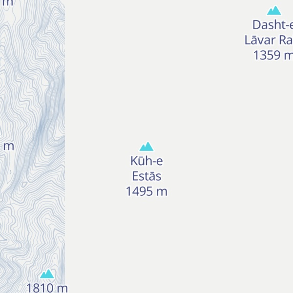 Map of Kūh-e Estās