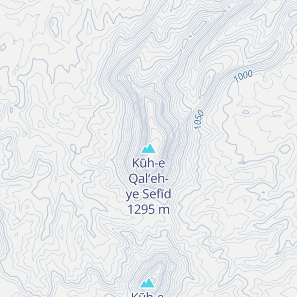 Map of Kūh-e Qal‘eh-ye Sefīd