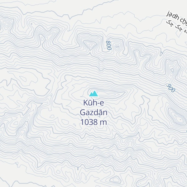 Map of Kūh-e Gazdān