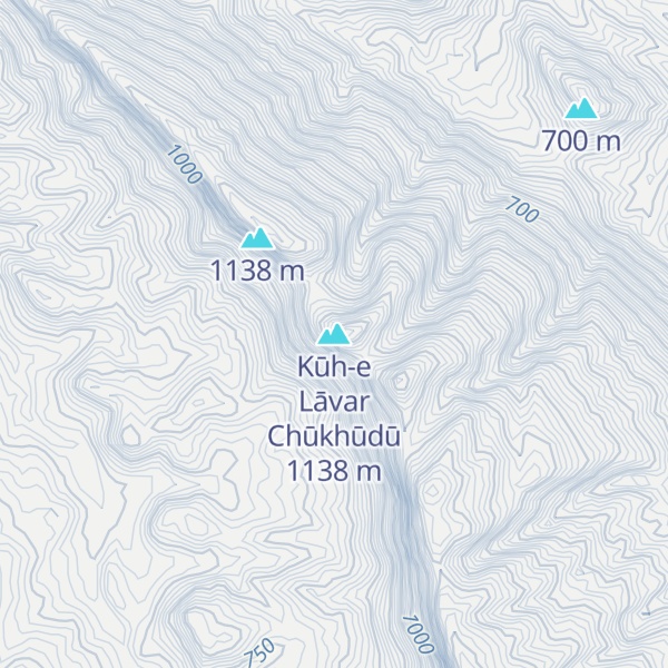 Map of Kūh-e Lāvar Chūkhūdū