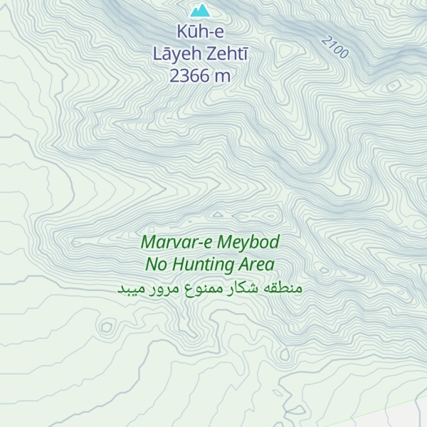 Map of Kūh-e Kūsh Gorbeh