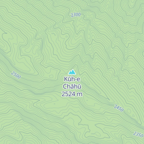 Map of Kūh-e Chāhū