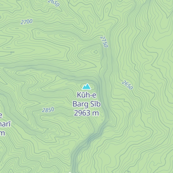 Map of Kūh-e Barg Sīb