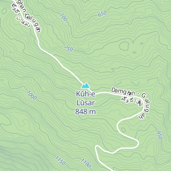 Map of Kūh-e Lūsar