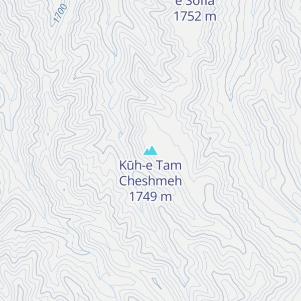 Map of Kūh-e Tam Cheshmeh