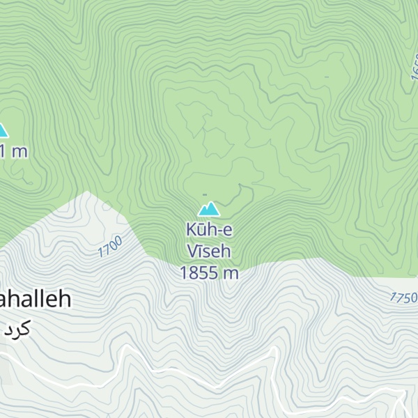 Map of Kūh-e Vīseh