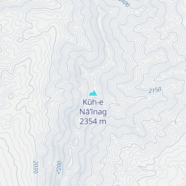 Map of Kūh-e Nā’īnag