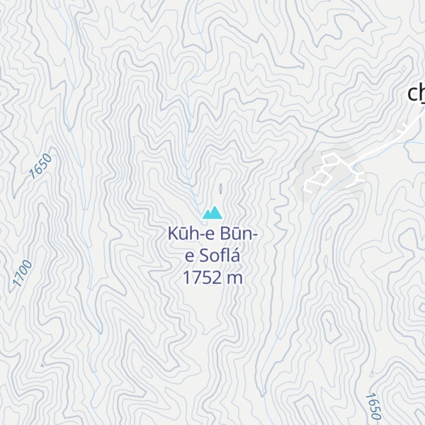 Map of Kūh-e Būn-e Soflá