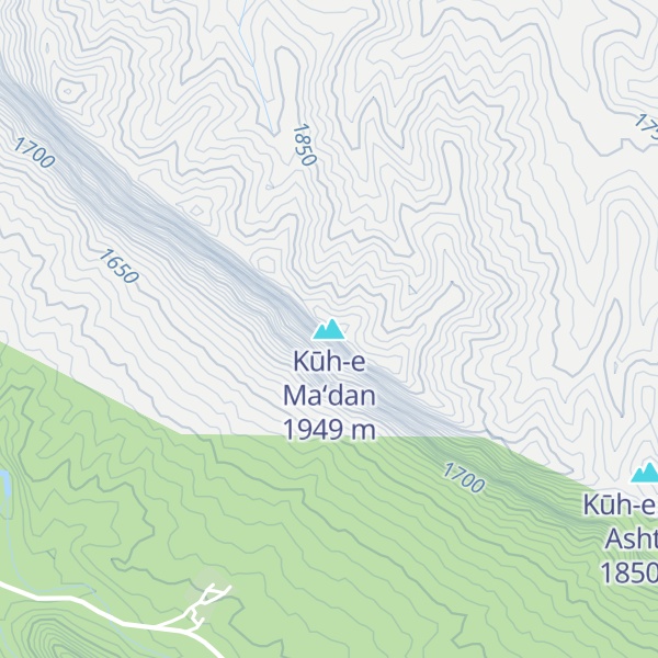 Map of Kūh-e Ma‘dan