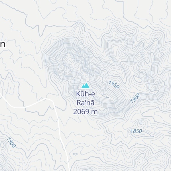 Map of Kūh-e Ra‘nā
