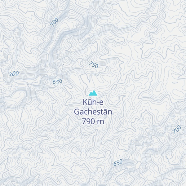 Map of Kūh-e Gachestān