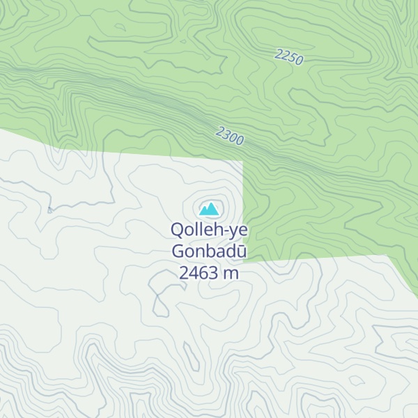 Map of Qolleh-ye Gonbadū