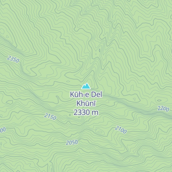 Map of Kūh-e Del Khūnī