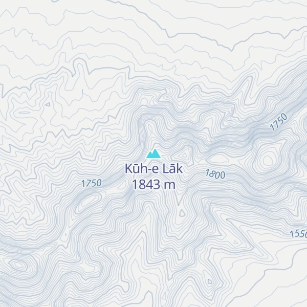 Map of Kūh-e Lāk