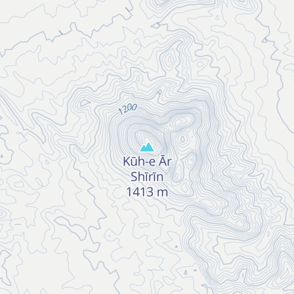 Map of Kūh-e Ār Shīrīn