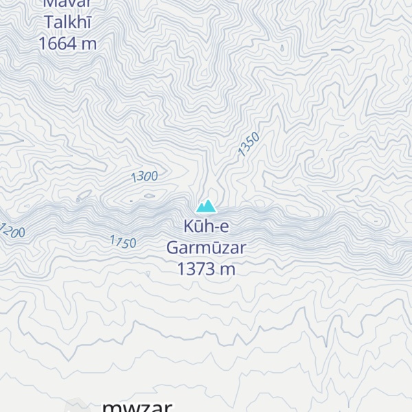 Map of Kūh-e Garmūzar
