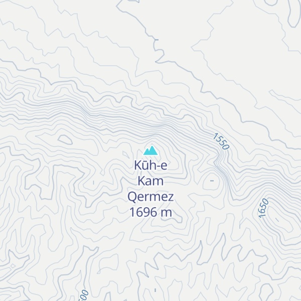 Map of Kūh-e Kam Qermez