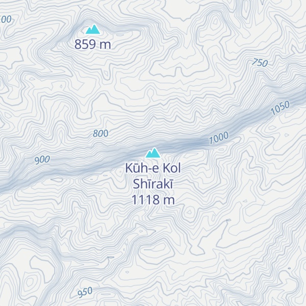Map of Kūh-e Kol Shīrakī