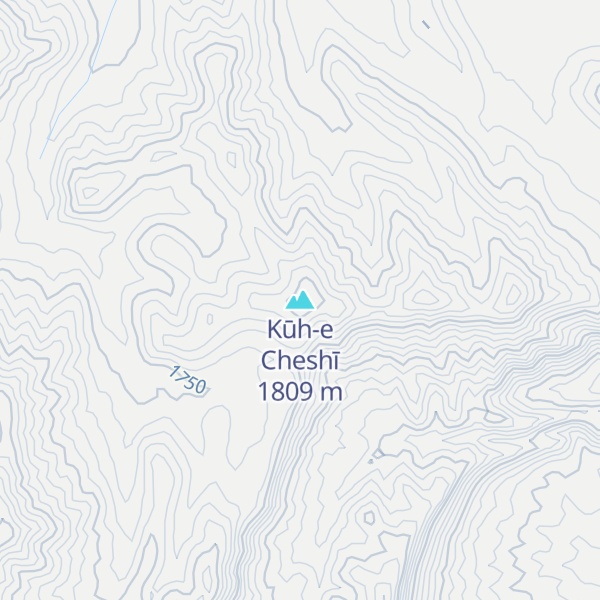 Map of Kūh-e Cheshī
