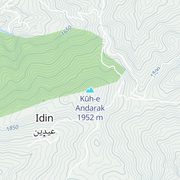 Map of Kūh-e Andarak