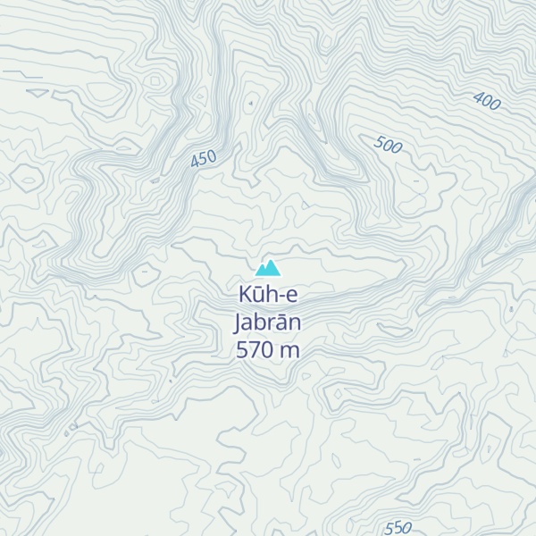 Map of Kūh-e Jabrān
