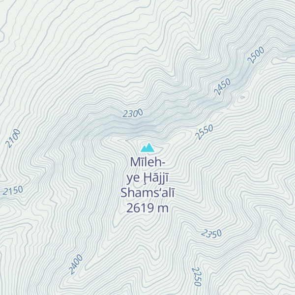 Map of Mīleh-ye Ḩājjī Shams‘alī