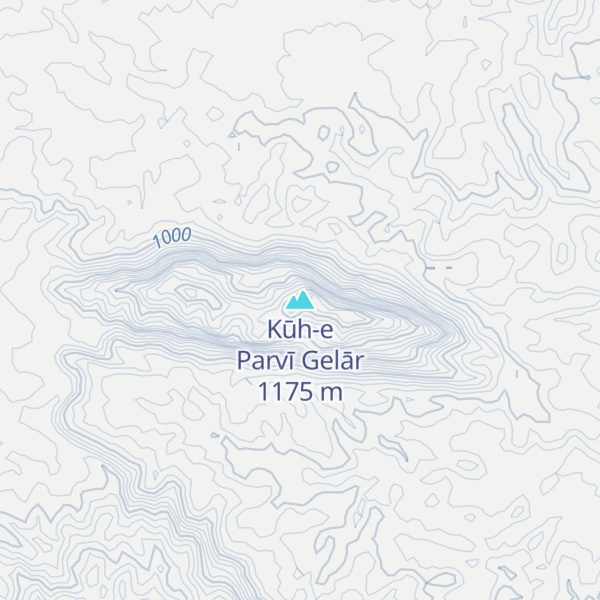Map of Kūh-e Parvī Gelār