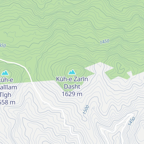 Map of Kūh-e Zarīn Dasht