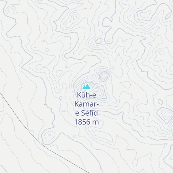 Map of Kūh-e Kamar-e Sefīd