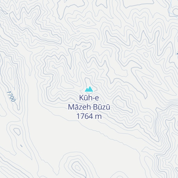 Map of Kūh-e Māzeh Būzū