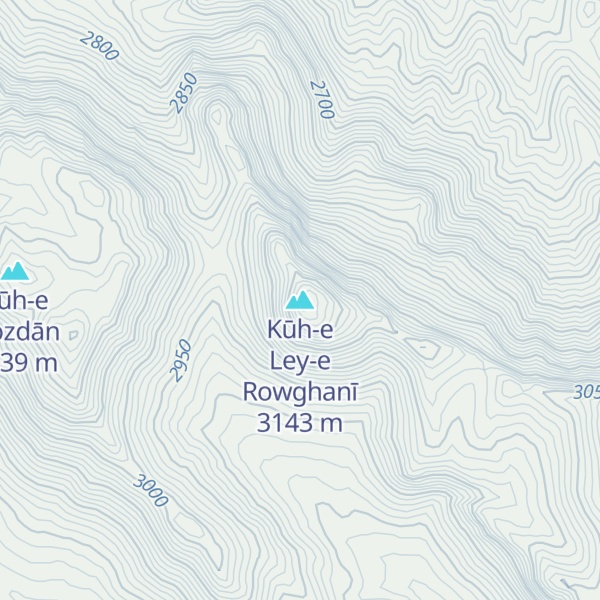 Map of Kūh-e Ley-e Rowghanī