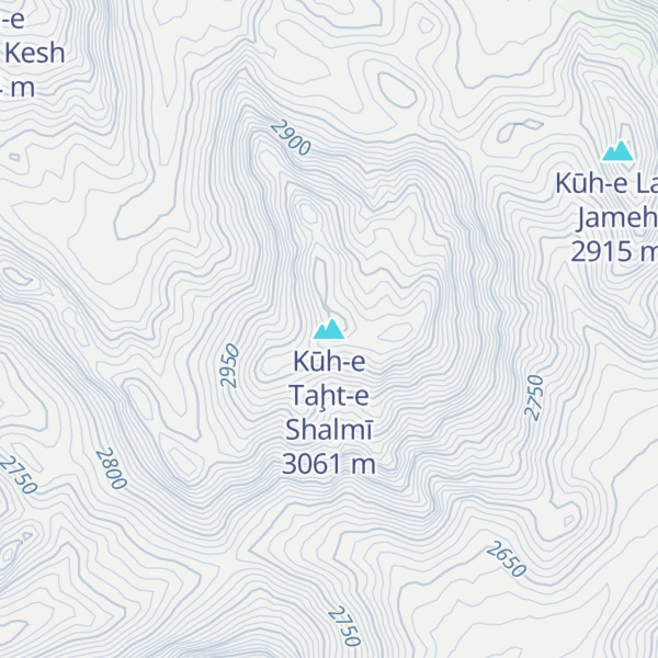 Map of Kūh-e Taḩt-e Shalmī