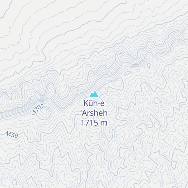 Map of Kūh-e ‘Arsheh