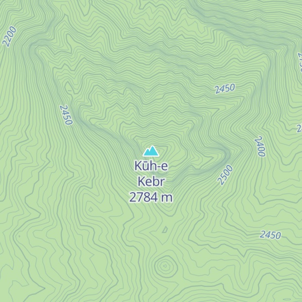Map of Kūh-e Kebr