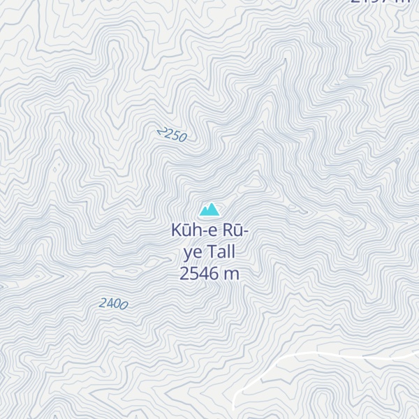 Map of Kūh-e Rū-ye Tall
