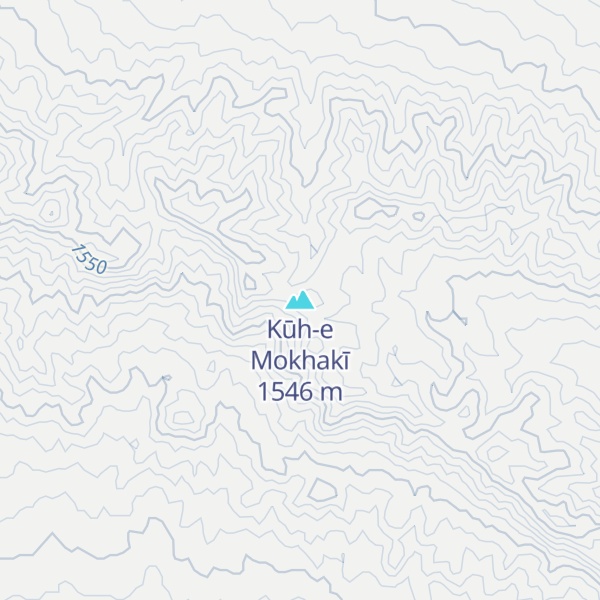 Map of Kūh-e Mokhakī