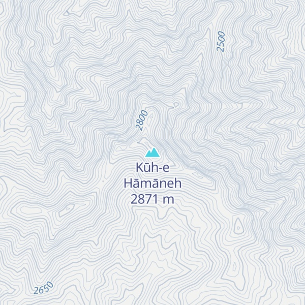 Map of Kūh-e Hāmāneh