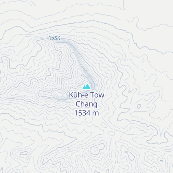 Map of Kūh-e Tow Chang