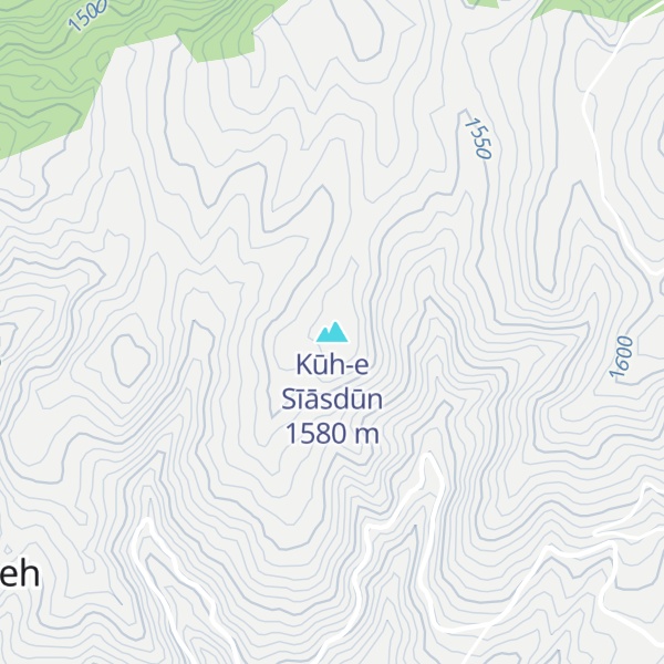 Map of Kūh-e Sīāsdūn