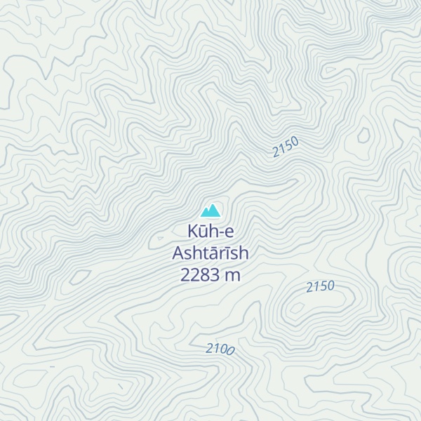 Map of Kūh-e Ashtārīsh